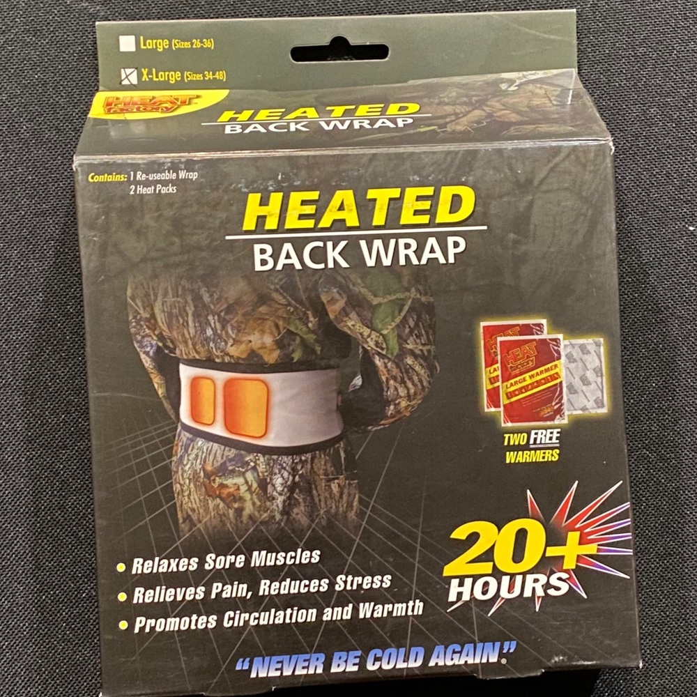 Heat Factory ~ Heated Back Wrap ~ Brand New!
